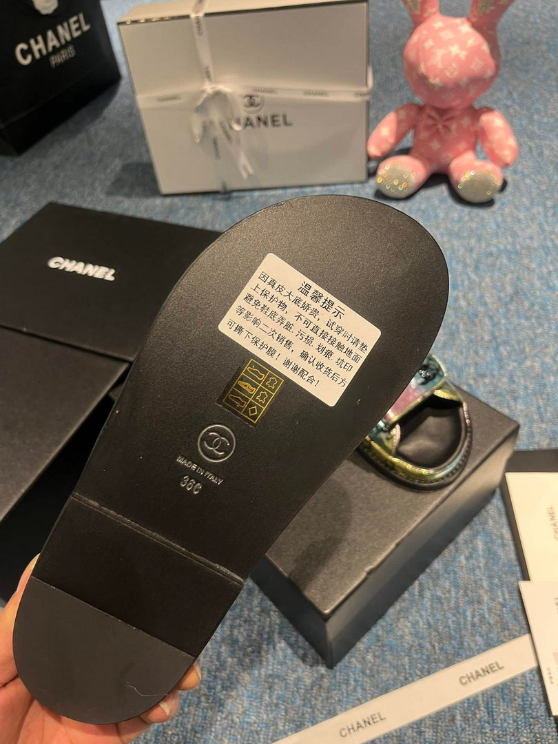Chanel G40138 Women's Sandals Shoes Lambskin C90259