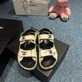 Chanel G40138 Women's Sandals Shoes Lambskin C90260 - 35 - View 1