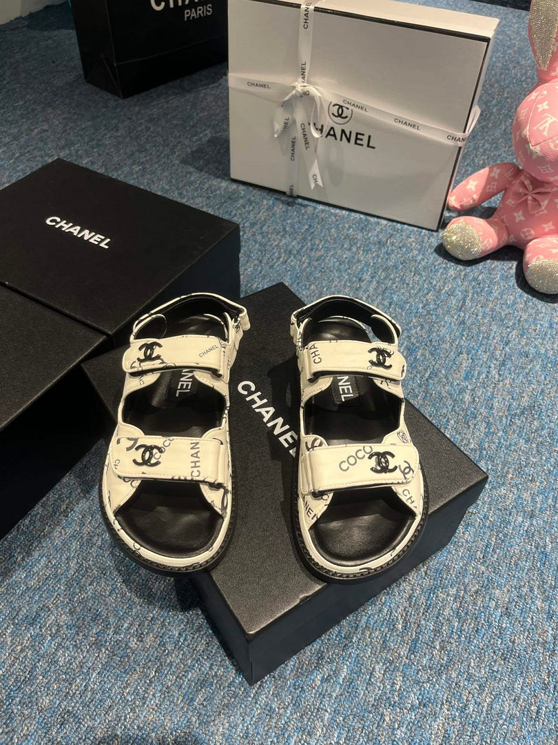 Chanel G40138 Women's Sandals Shoes Lambskin C90260 - 35 - View 2