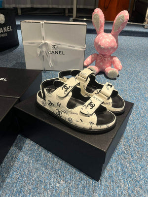 Chanel G40138 Women's Sandals Shoes Lambskin C90260 - 35 - View 5
