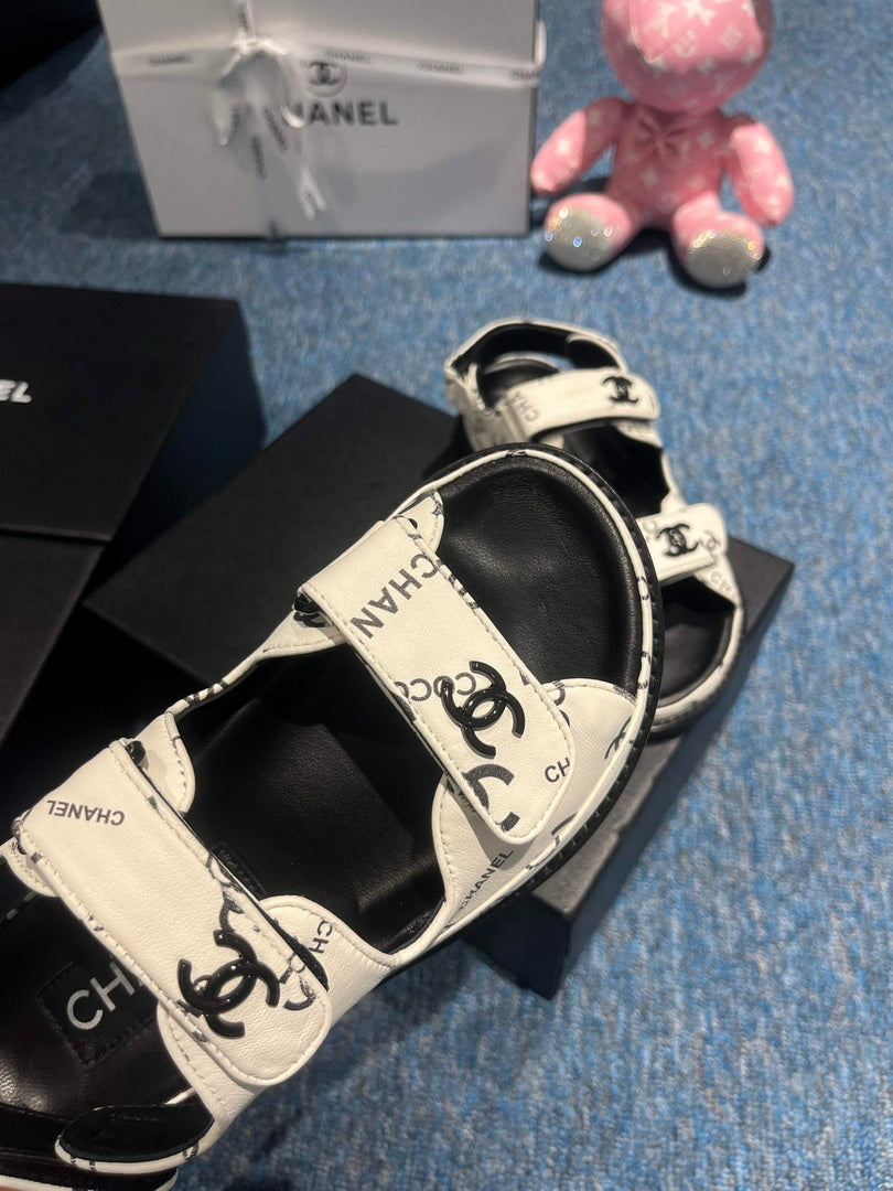 Chanel G40138 Women's Sandals Shoes Lambskin C90260