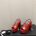 Chanel G45016 Patent Crumpled Lambskin Sandals C88321 - US 4=Euro 35 - View 1
