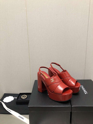 Chanel G45016 Patent Crumpled Lambskin Sandals C88321 - US 4=Euro 35 - View 9