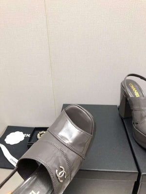 Chanel G45016 Patent Crumpled Lambskin Sandals C88322 - US 4=Euro 35 - View 8