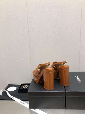 Chanel G45016 Patent Crumpled Lambskin Sandals C88323 - US 4=Euro 35 - View 7