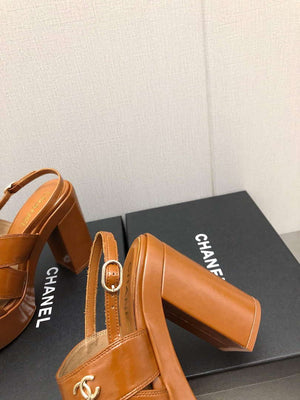 Chanel G45016 Patent Crumpled Lambskin Sandals C88323 - US 4=Euro 35 - View 9