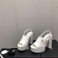 Chanel G45016 Patent Crumpled Lambskin Sandals C88324 - US 4=Euro 35 - View 1