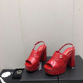 Chanel G45016 Patent Crumpled Lambskin Sandals C88325 - US 4=Euro 35 - View 1