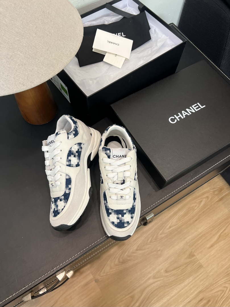 Chanel G45077 Women's Trainer Wool Sneaker C912468