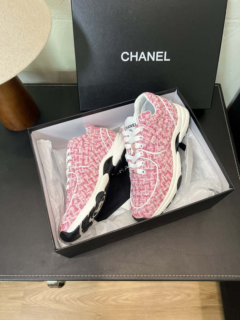 Chanel G45077 Women's Trainer Wool Sneaker C912470 - Fmale-Euro 35=US 4 - View 5