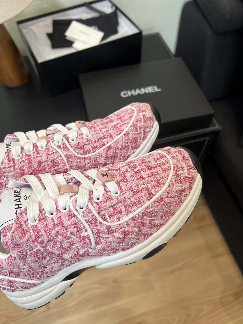 Chanel G45077 Women's Trainer Wool Sneaker C912470 - Fmale-Euro 35=US 4 - View 7