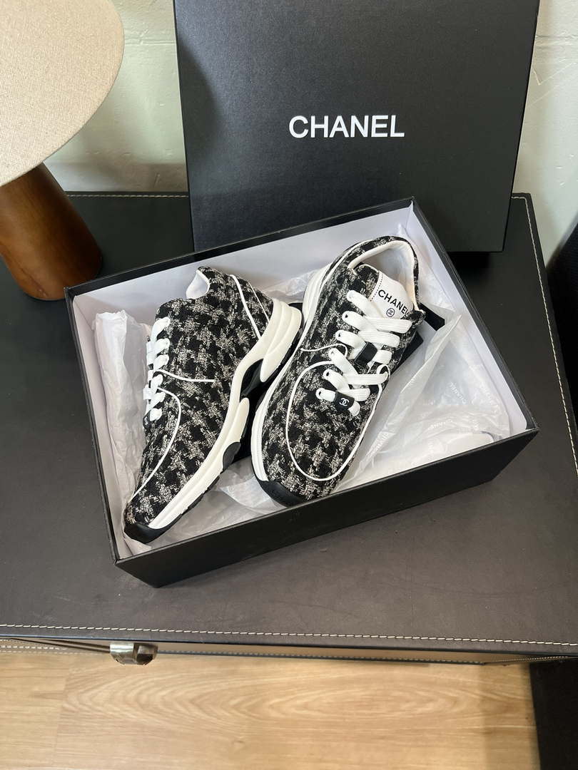 Chanel G45077 Women's Trainer Wool Sneaker C912471
