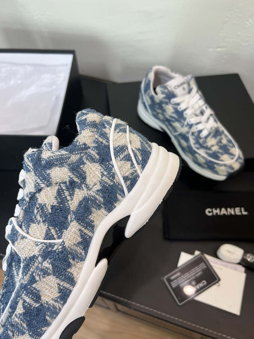 Chanel G45077 Women's Trainer Wool Sneaker C912472