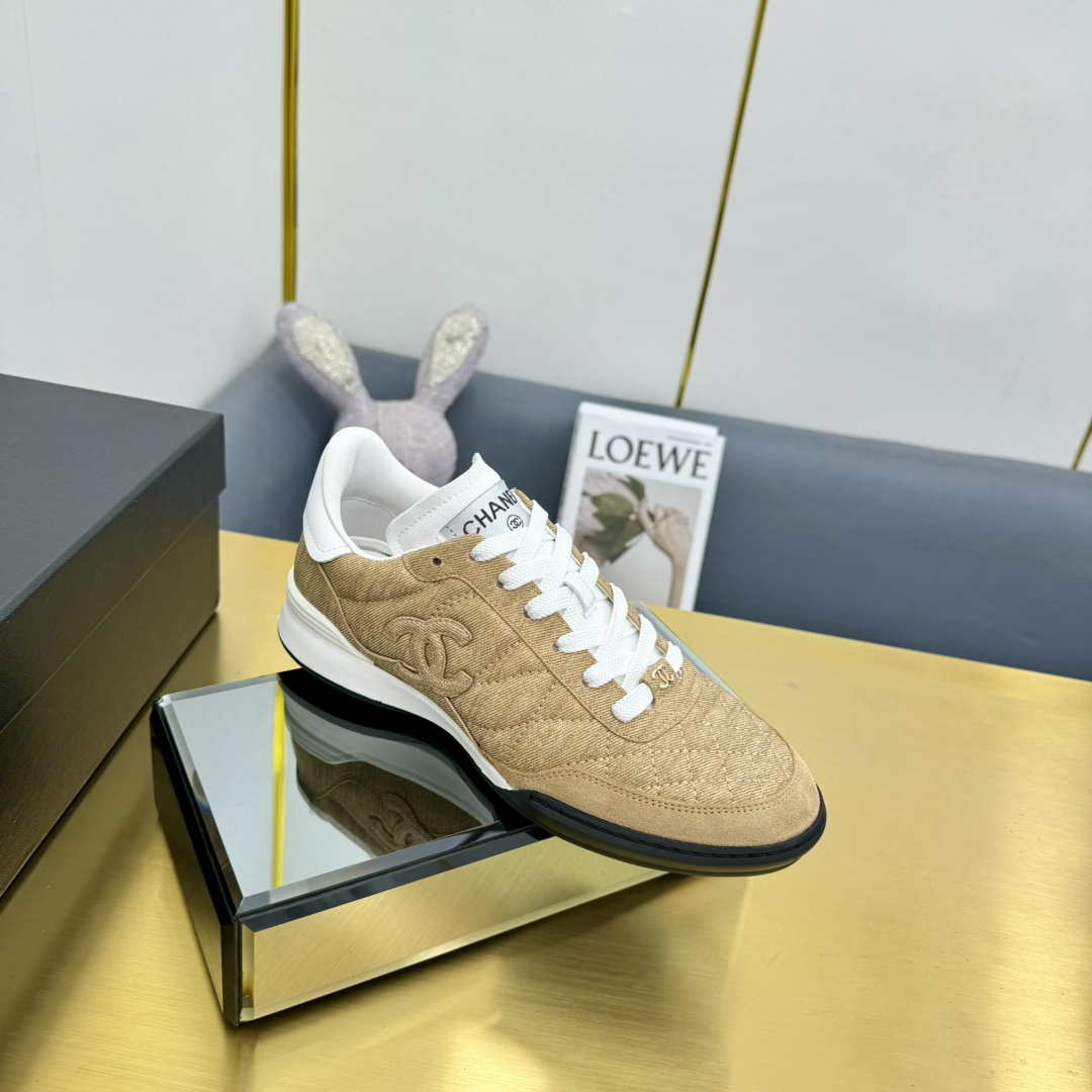 Chanel G45839 Women 24B Trainers Shiny Calfskin Calfskin & Suede Calfskin C91253