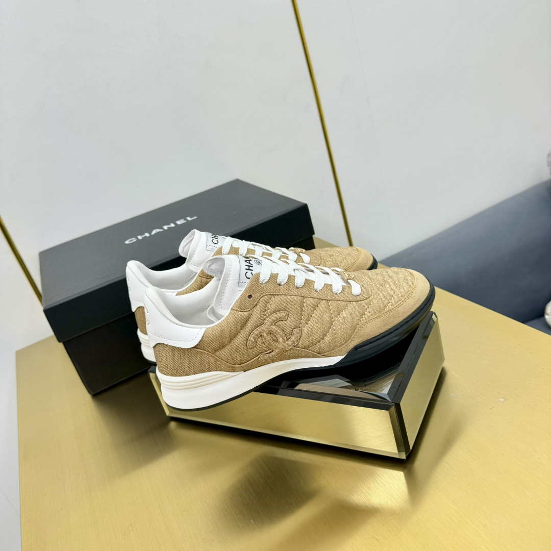 Chanel G45839 Women 24B Trainers Shiny Calfskin Calfskin & Suede Calfskin C91253