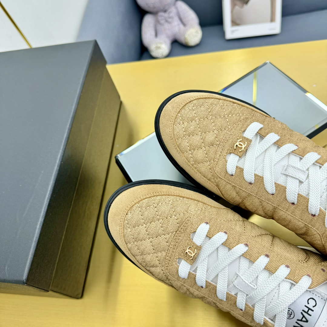 Chanel G45839 Women 24B Trainers Shiny Calfskin Calfskin & Suede Calfskin C91253
