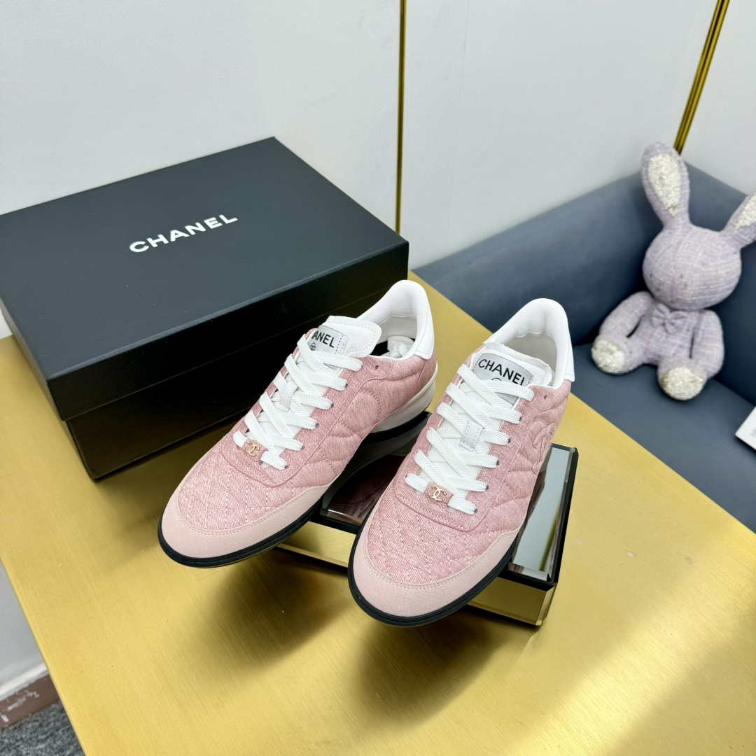Chanel G45839 Women 24B Trainers Shiny Calfskin Calfskin & Suede Calfskin C91254