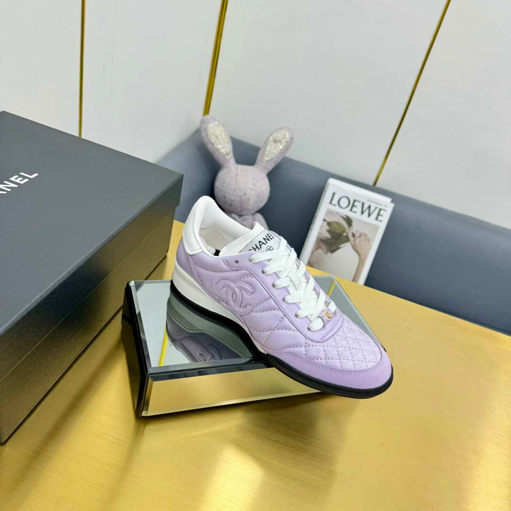 Chanel G45839 Women 24B Trainers Shiny Calfskin Calfskin & Suede Calfskin C91255