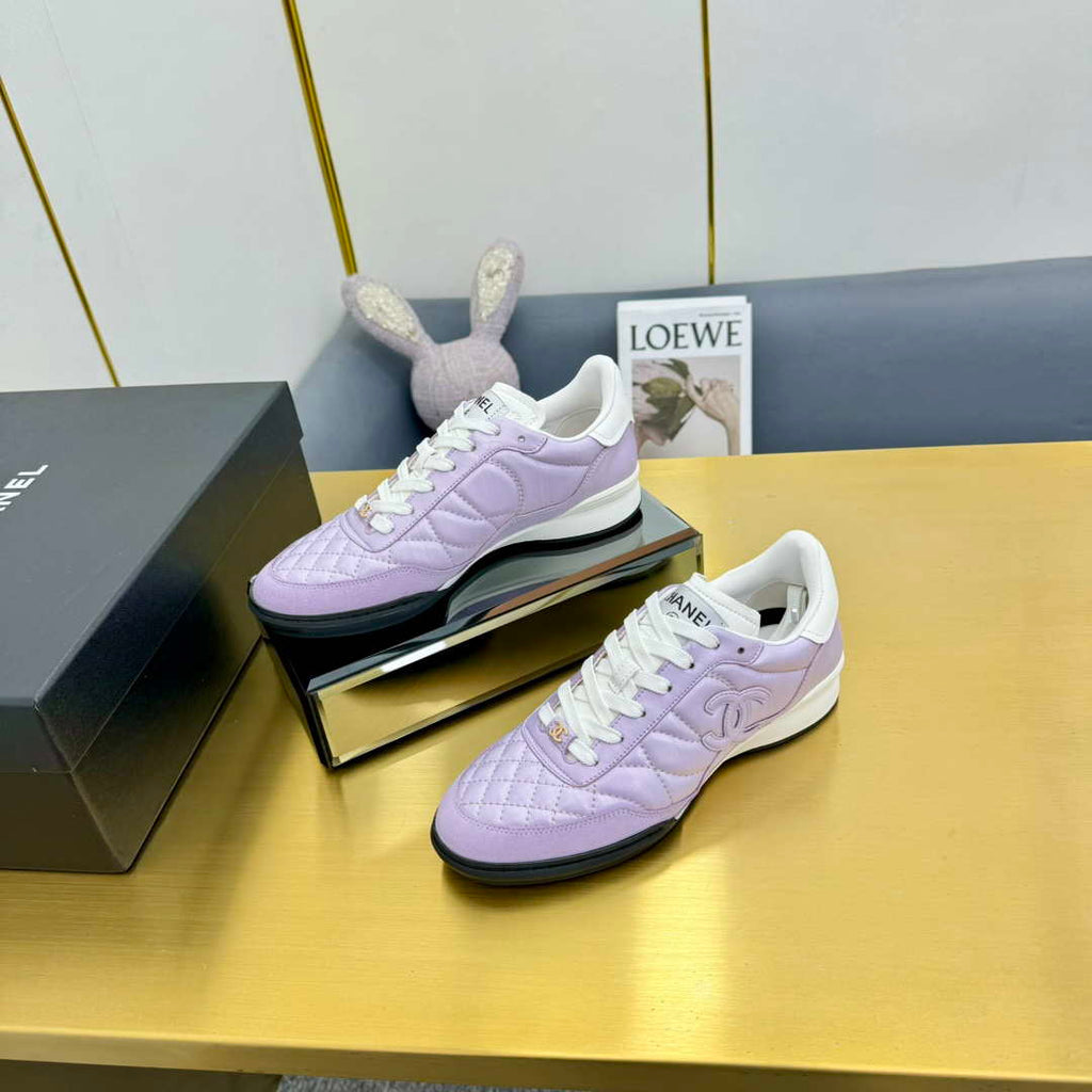 Chanel G45839 Women 24B Trainers Shiny Calfskin Calfskin & Suede Calfskin C91255