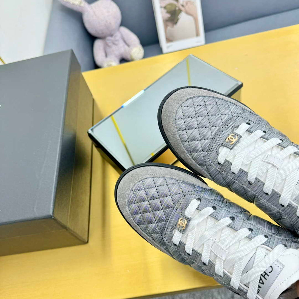 Chanel G45839 Women 24B Trainers Shiny Calfskin Calfskin & Suede Calfskin C91257