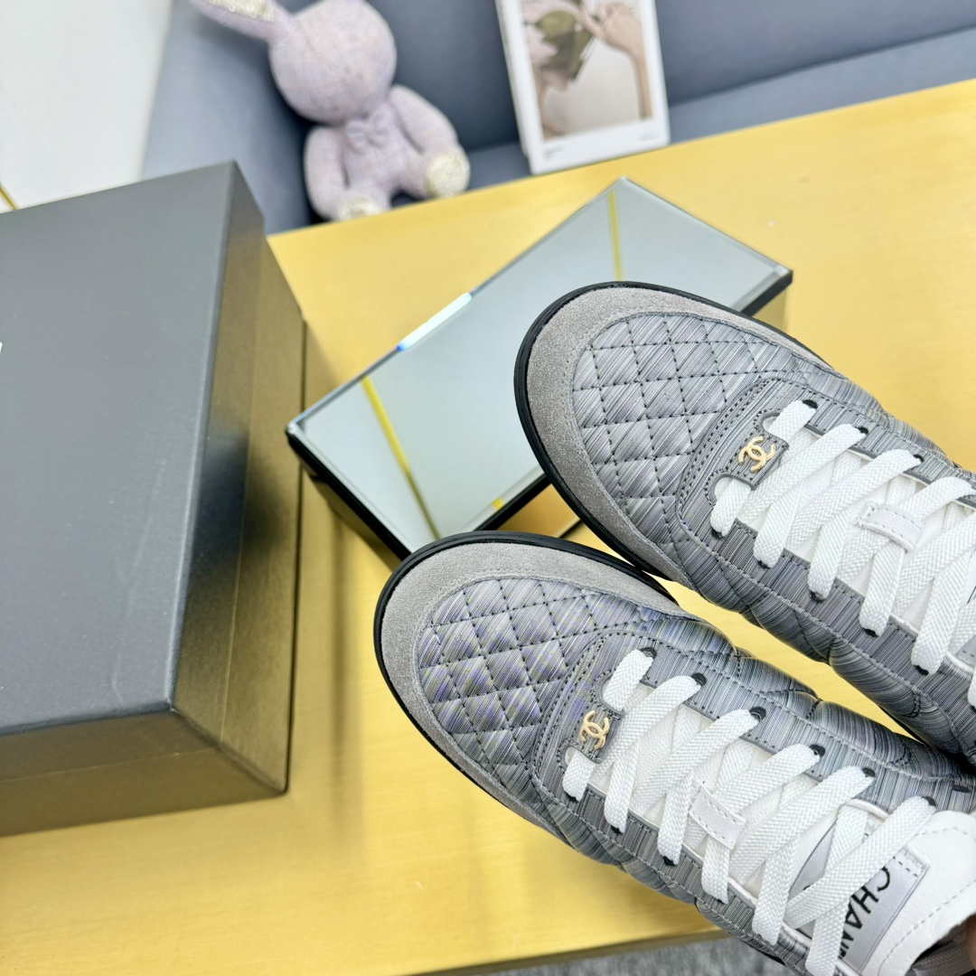 Chanel G45839 Women 24B Trainers Shiny Calfskin Calfskin & Suede Calfskin C91257