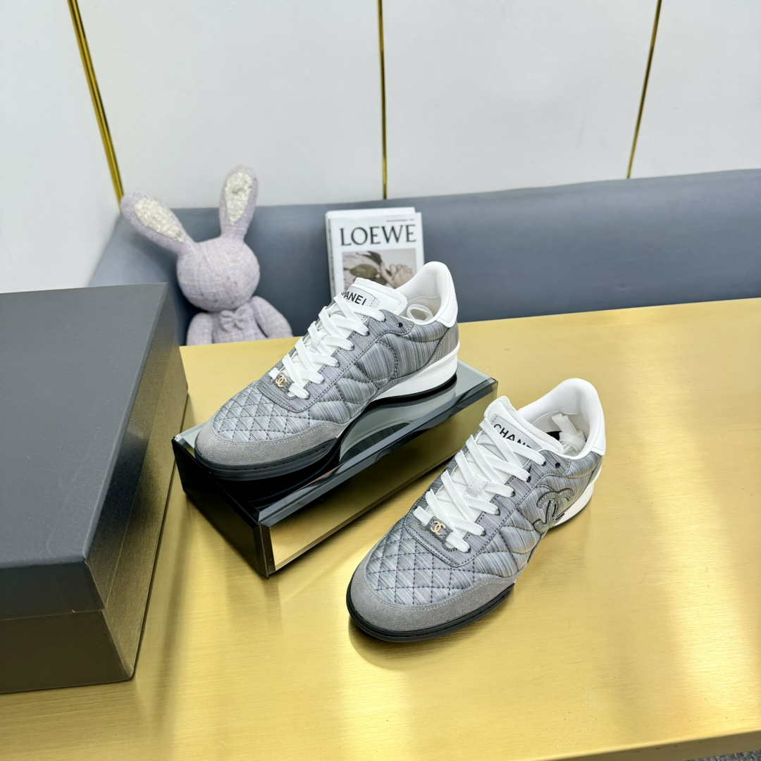 Chanel G45839 Women 24B Trainers Shiny Calfskin Calfskin & Suede Calfskin C91257