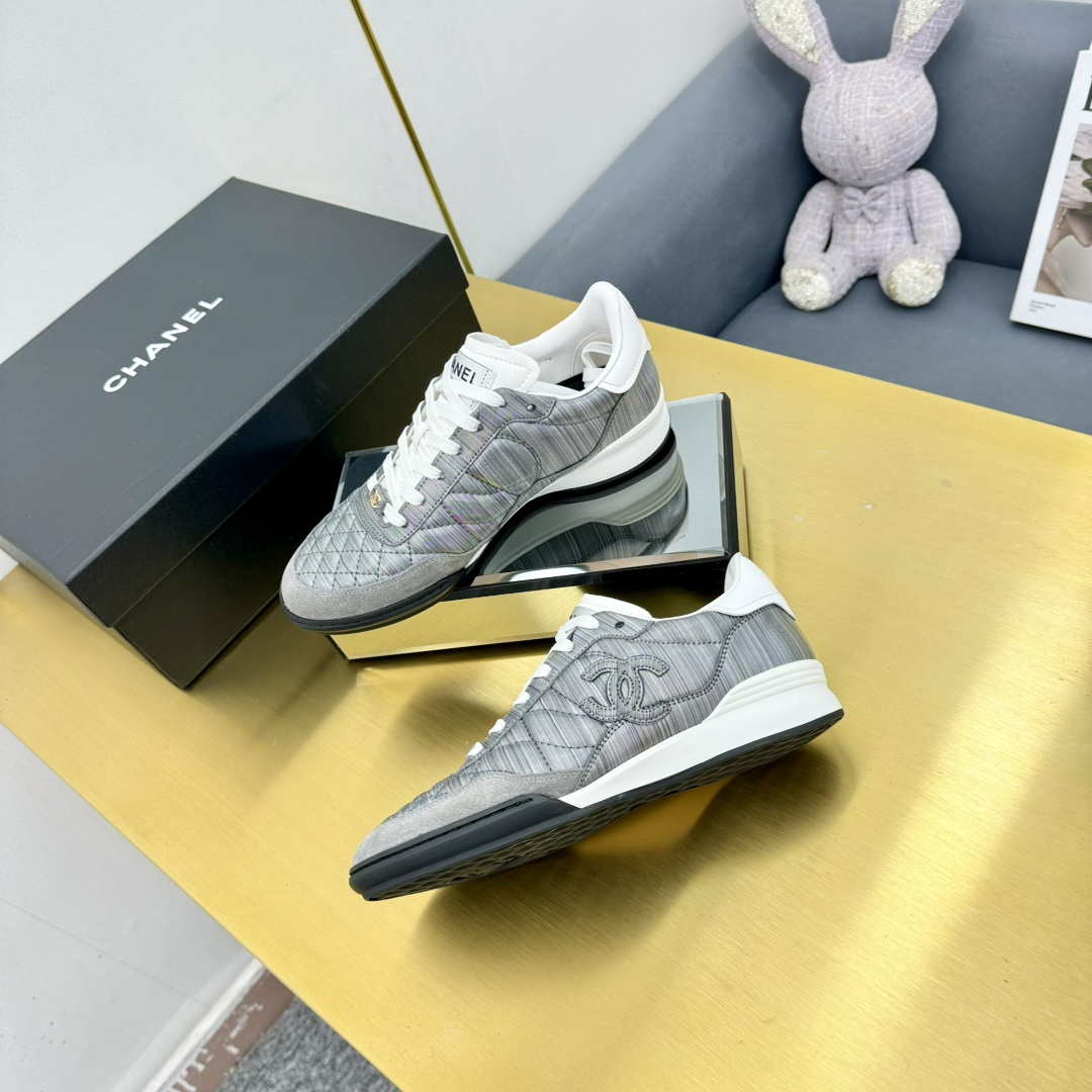 Chanel G45839 Women 24B Trainers Shiny Calfskin Calfskin & Suede Calfskin C91257 - Fmale-Euro 35=US 4 - View 9