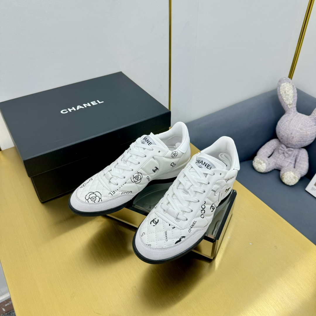 Chanel G45839 Women 24B Trainers Shiny Calfskin Calfskin & Suede Calfskin C91259