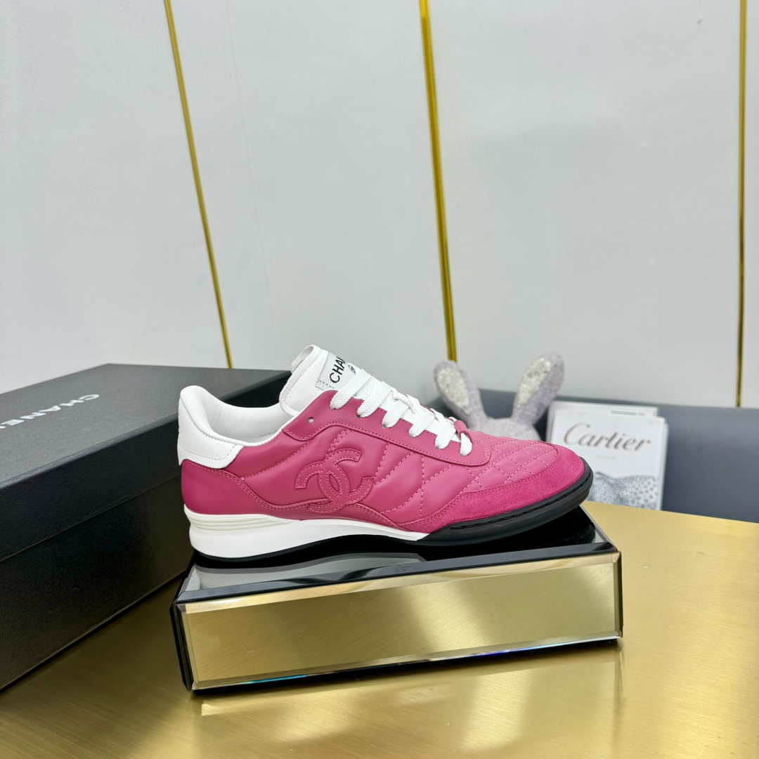 Chanel G45839 Women 24B Trainers Shiny Calfskin Calfskin & Suede Calfskin C91258 - Fmale-Euro 35=US 4 - View 1