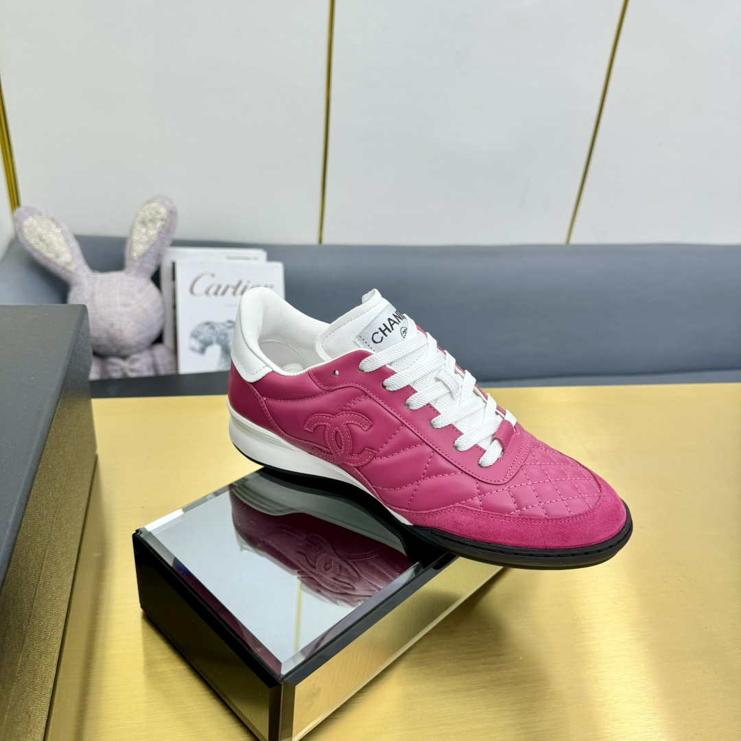 Chanel G45839 Women 24B Trainers Shiny Calfskin Calfskin & Suede Calfskin C91258