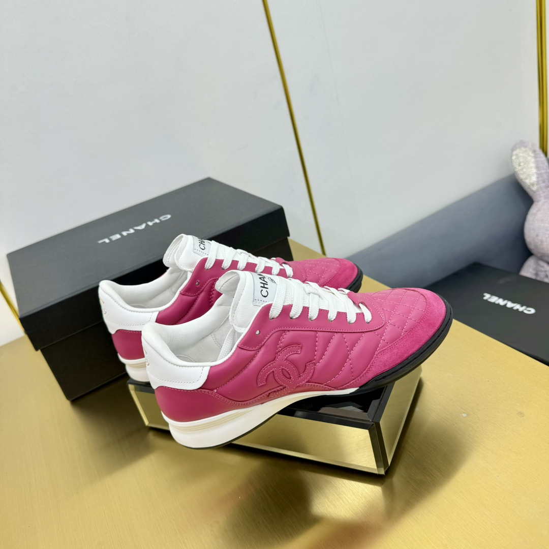 Chanel G45839 Women 24B Trainers Shiny Calfskin Calfskin & Suede Calfskin C91258