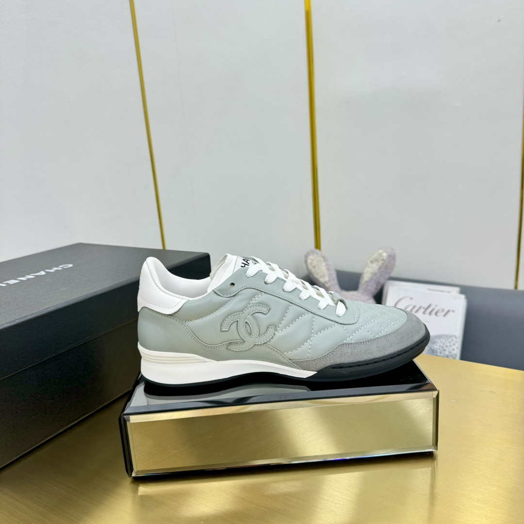 Chanel G45839 Women 24B Trainers Shiny Calfskin Calfskin & Suede Calfskin C91260 - Fmale-Euro 35=US 4 - View 1