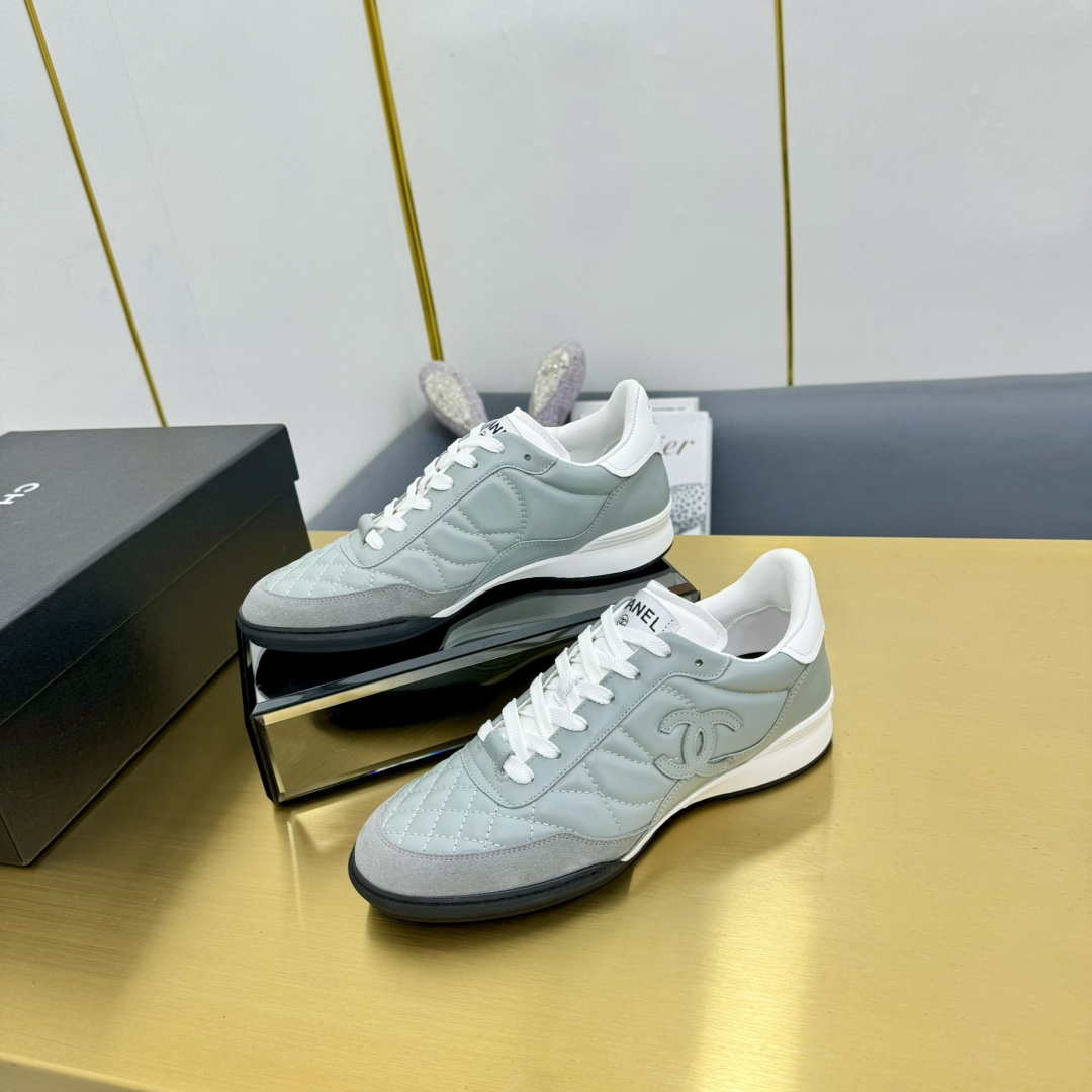 Chanel G45839 Women 24B Trainers Shiny Calfskin Calfskin & Suede Calfskin C91260