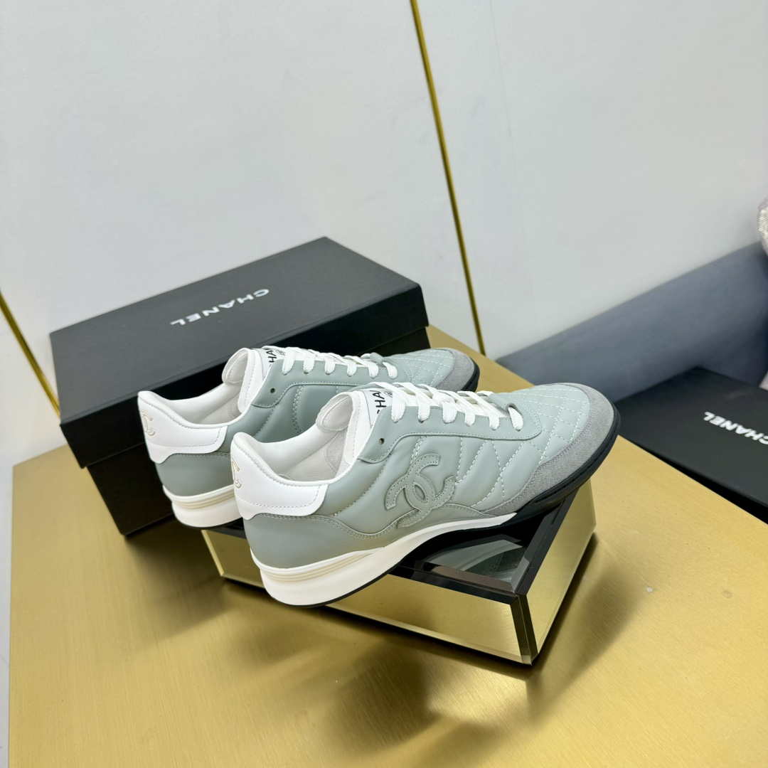 Chanel G45839 Women 24B Trainers Shiny Calfskin Calfskin & Suede Calfskin C91260
