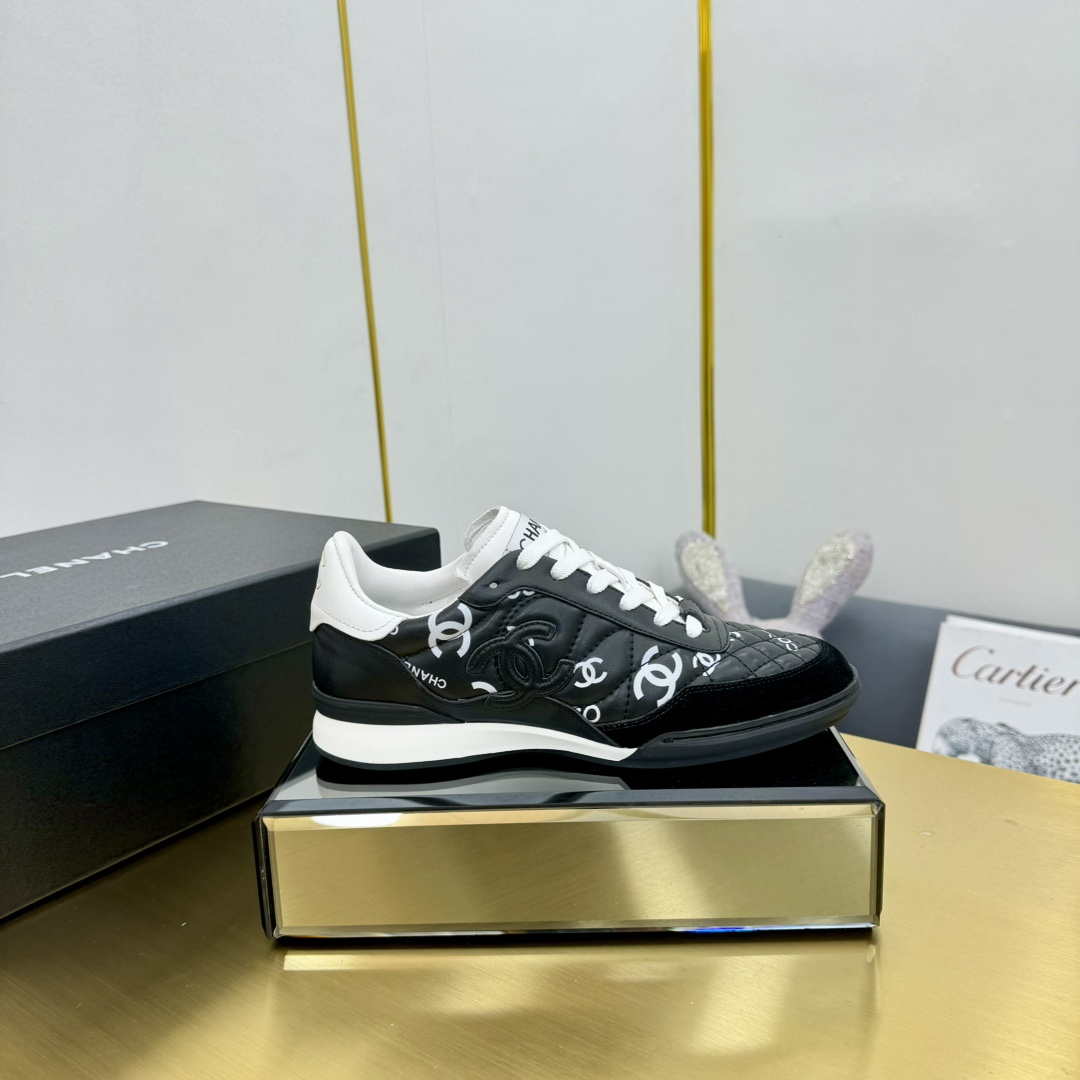 Chanel G45839 Women 24B Trainers Shiny Calfskin Calfskin & Suede Calfskin C91261