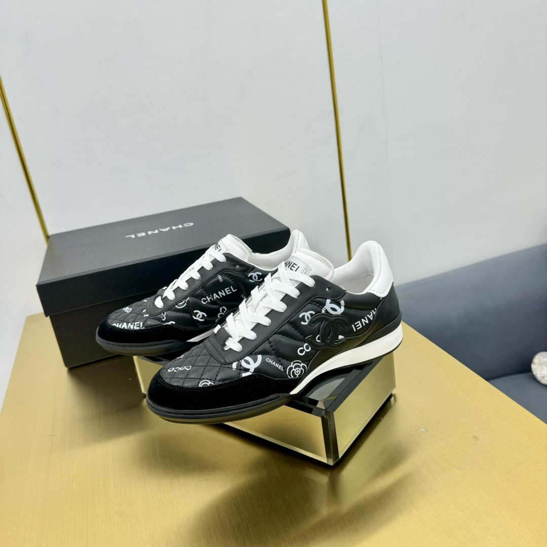 Chanel G45839 Women 24B Trainers Shiny Calfskin Calfskin & Suede Calfskin C91261