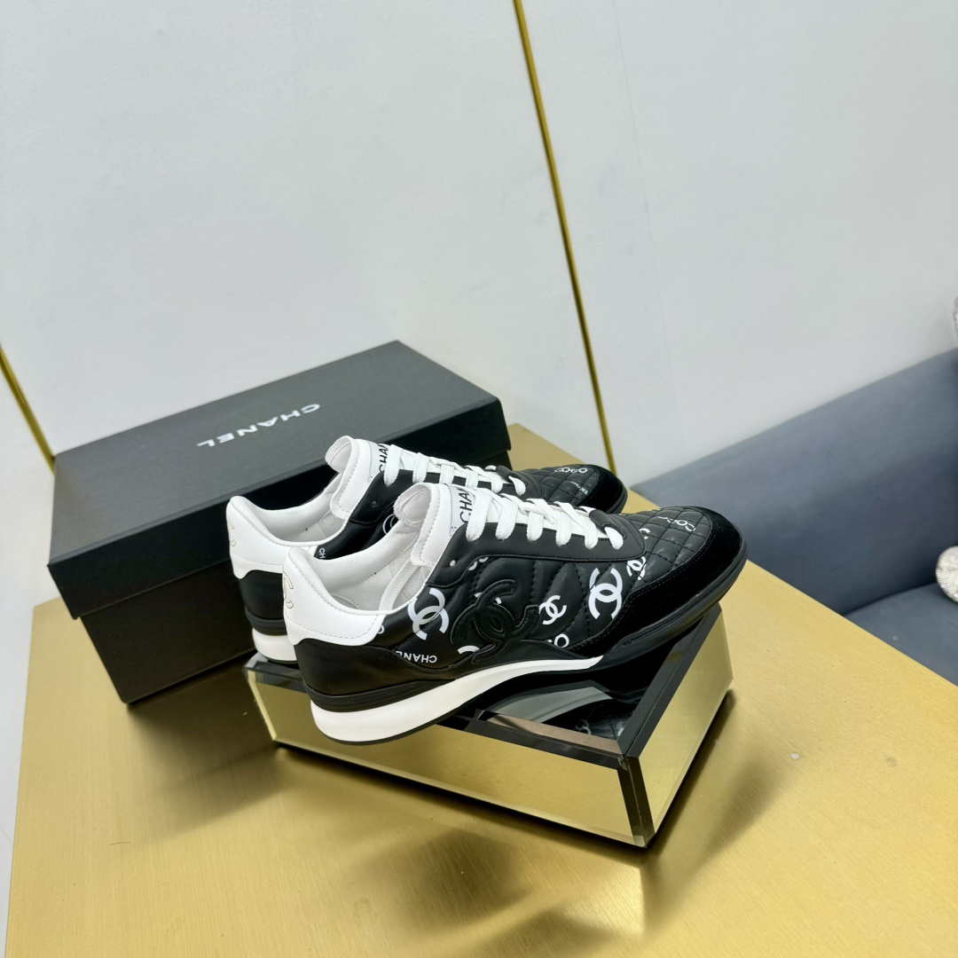 Chanel G45839 Women 24B Trainers Shiny Calfskin Calfskin & Suede Calfskin C91261