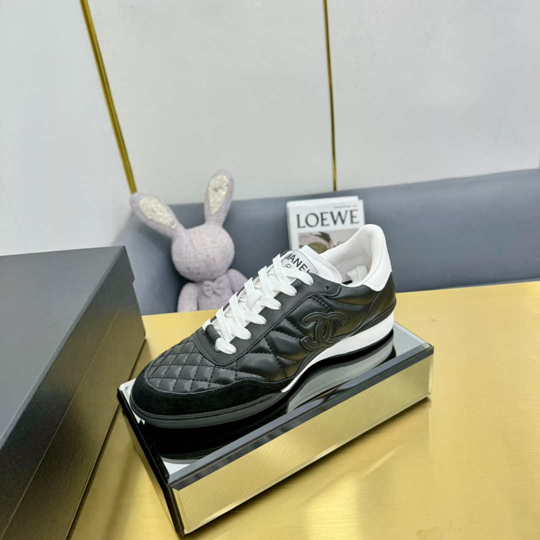 Chanel G45839 Women 24B Trainers Shiny Calfskin Calfskin & Suede Calfskin C91262