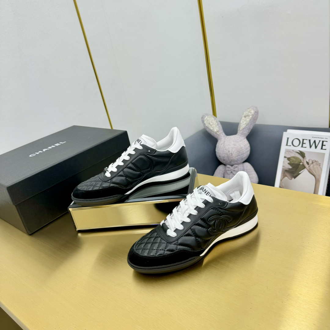 Chanel G45839 Women 24B Trainers Shiny Calfskin Calfskin & Suede Calfskin C91262