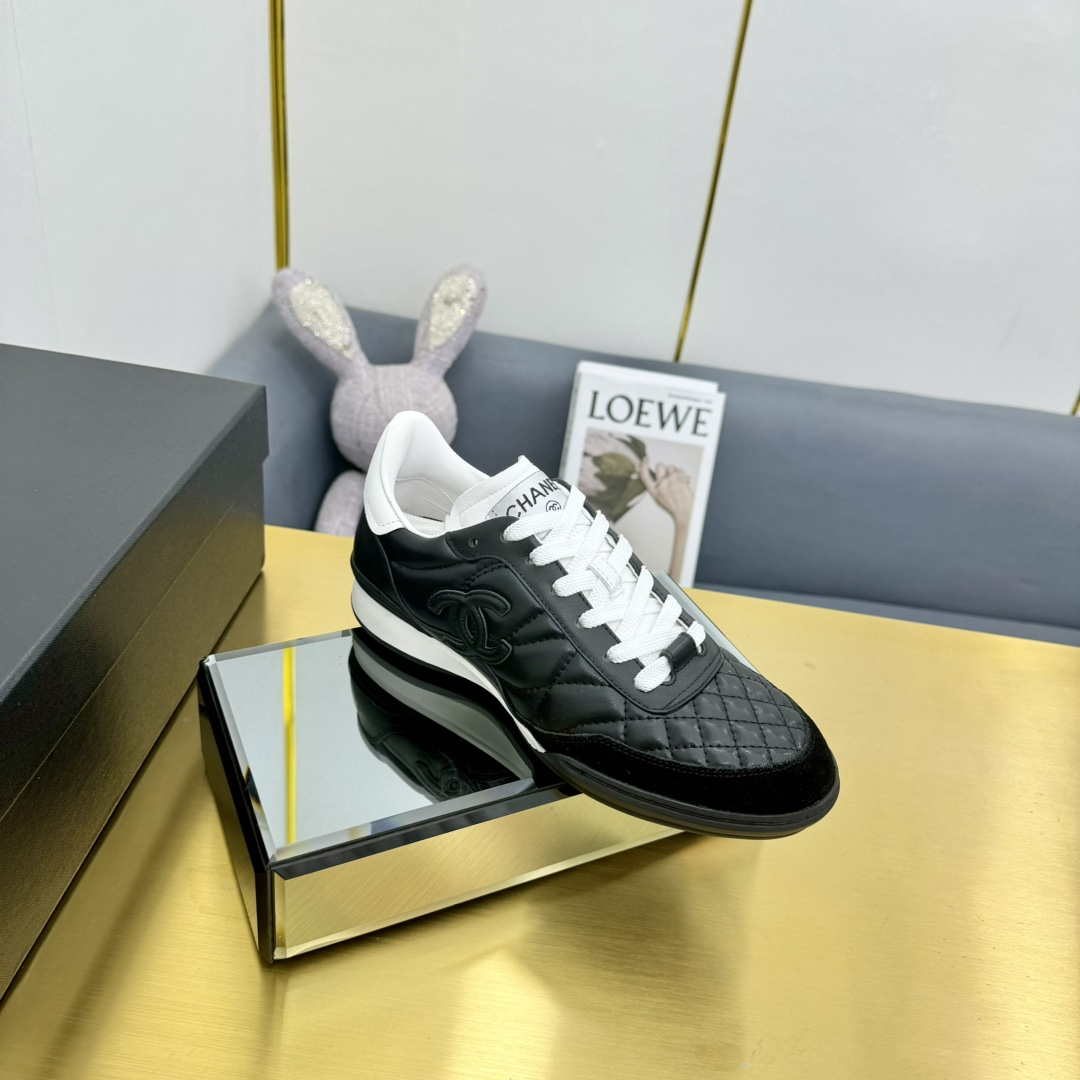 Chanel G45839 Women 24B Trainers Shiny Calfskin Calfskin & Suede Calfskin C91262