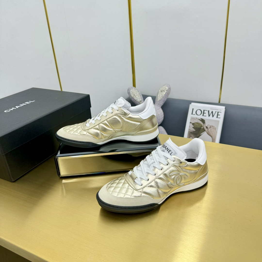 Chanel G45839 Women 24B Trainers Shiny Calfskin Calfskin & Suede Calfskin C91265