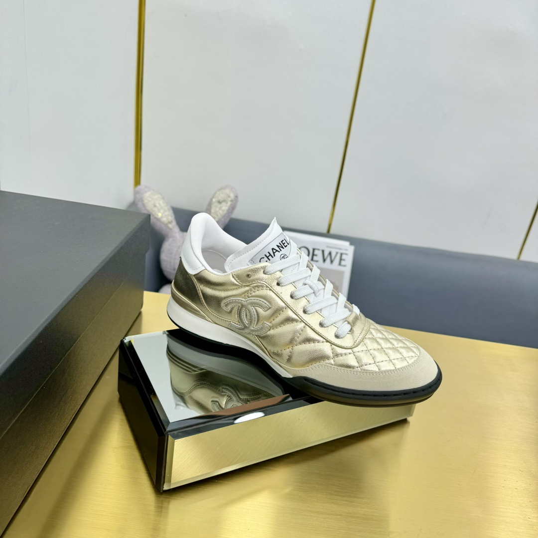 Chanel G45839 Women 24B Trainers Shiny Calfskin Calfskin & Suede Calfskin C91265 - Fmale-Euro 35=US 4 - View 9