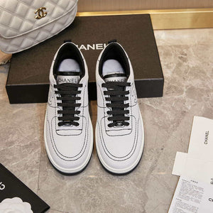 Chanel G46076 Women 24B Trainers Cotton  Black & White C91283 - Fmale-Euro 35=US 4 - View 5