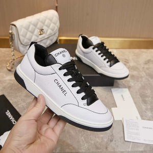 Chanel G46076 Women 24B Trainers Cotton  Black & White C91284 - Fmale-Euro 35=US 4 - View 2