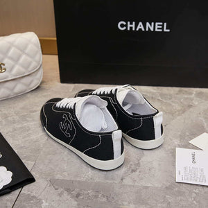 Chanel G46076 Women 24B Trainers Cotton  Black & White C91286 - Fmale-Euro 35=US 4 - View 9