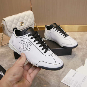 Chanel G46076 Women 24B Trainers Cotton  Black & White C91287 - Fmale-Euro 35=US 4 - View 5