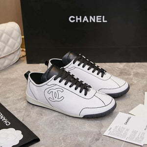 Chanel G46076 Women 24B Trainers Cotton  Black & White C91287 - Fmale-Euro 35=US 4 - View 3