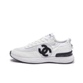 Chanel G46076 Women 24B Trainers Grained Calfskin Black & White C91288 - Fmale-Euro 35=US 4 - View 1