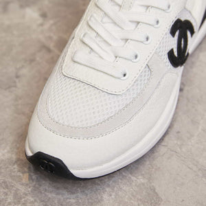 Chanel G46076 Women 24B Trainers Grained Calfskin Black & White C91288 - Fmale-Euro 35=US 4 - View 7