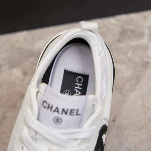 Chanel G46076 Women 24B Trainers Grained Calfskin Black & White C91288 - Fmale-Euro 35=US 4 - View 8